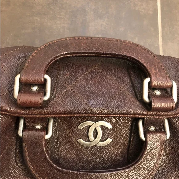 CHANEL Brown Satchel Bag - Picture 6 of 10